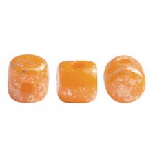 Les perles par Puca® Minos beads Orange opal splash 81260/94401